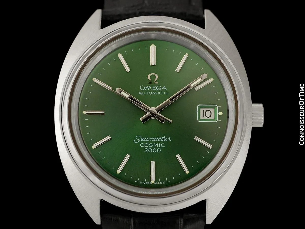 1970's Omega Seamaster COSMIC 2000 Vintage Retro Mens Dive Watch, Date - Stainless Steel