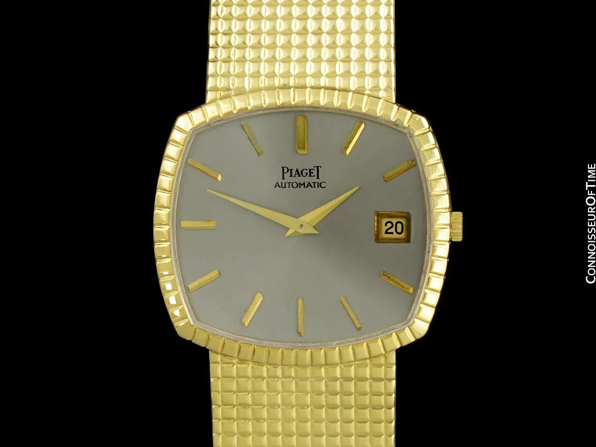 1970's Piaget Vintage Mens Ultra Thin Automatic Watch with Award Winning 12P Movement - 18K Gold