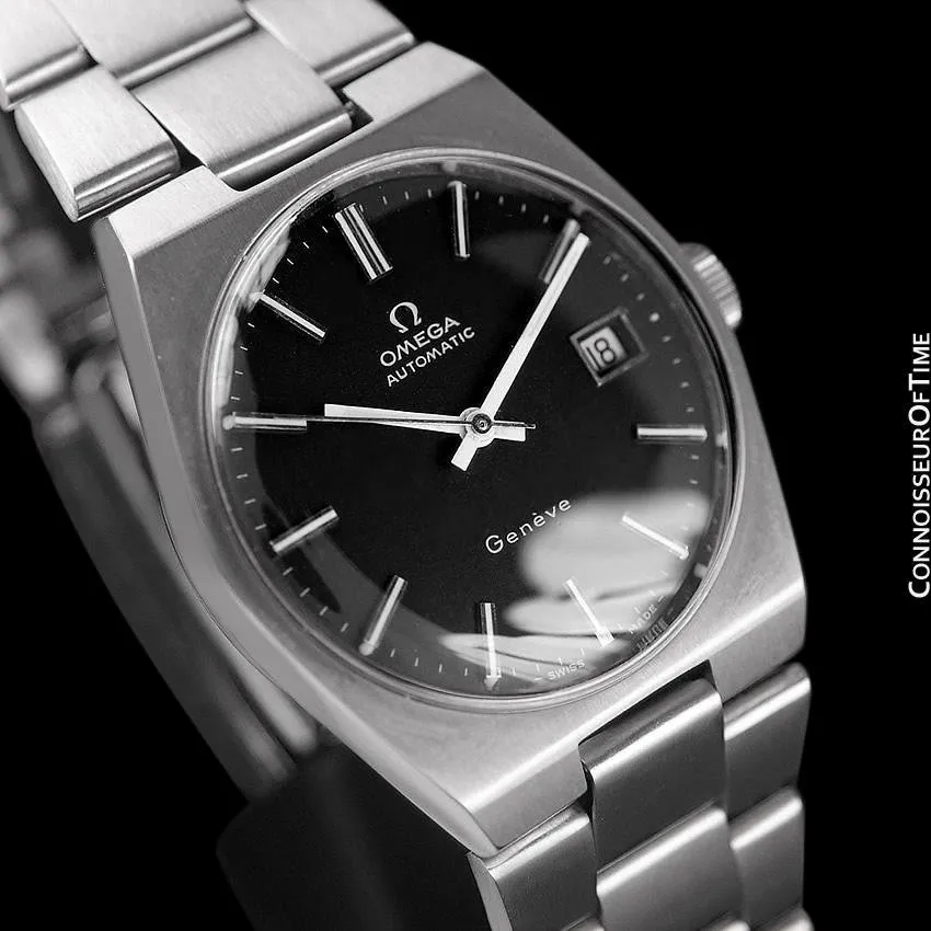 1972 Omega Geneve Vintage Mens Automatic Watch - Stainless Steel