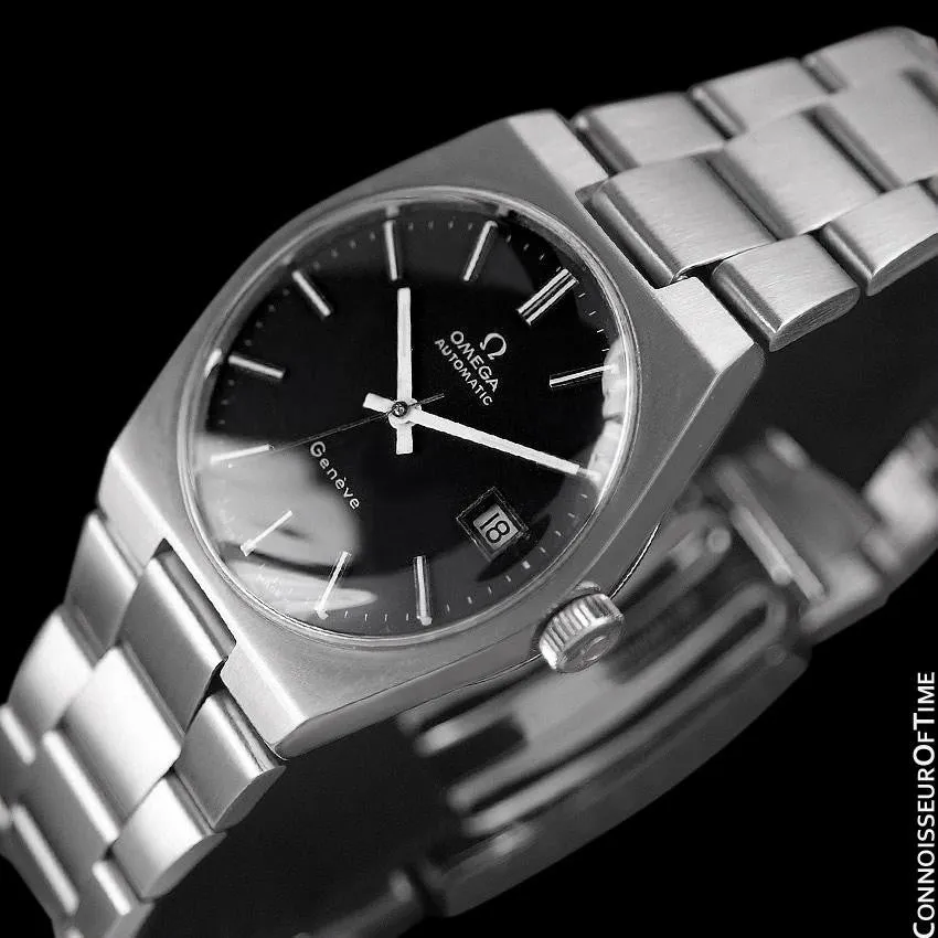 1972 Omega Geneve Vintage Mens Automatic Watch - Stainless Steel