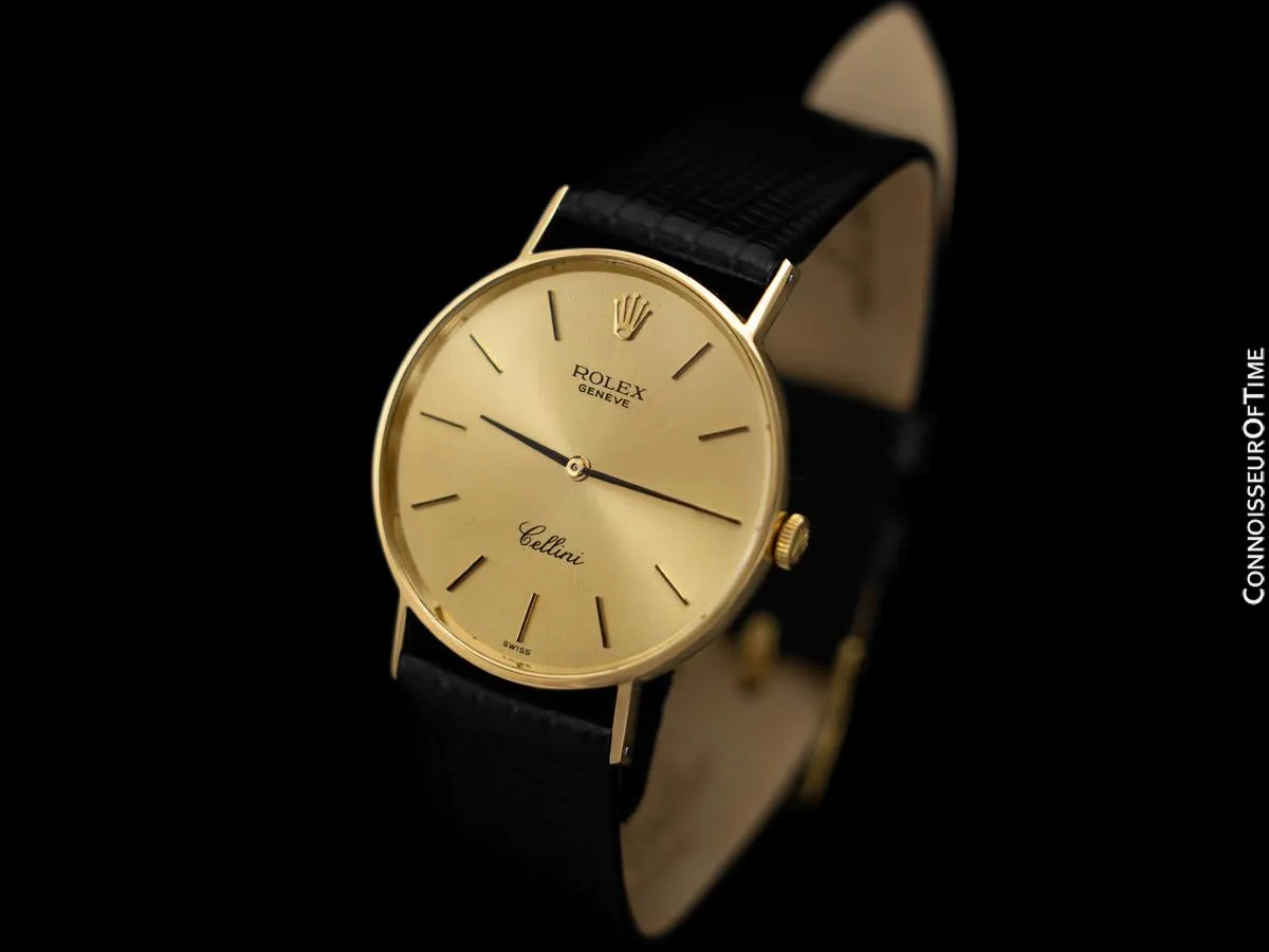 1972 Rolex Cellini Vintage Mens Handwound Ref. 3833 Watch - 18K Gold