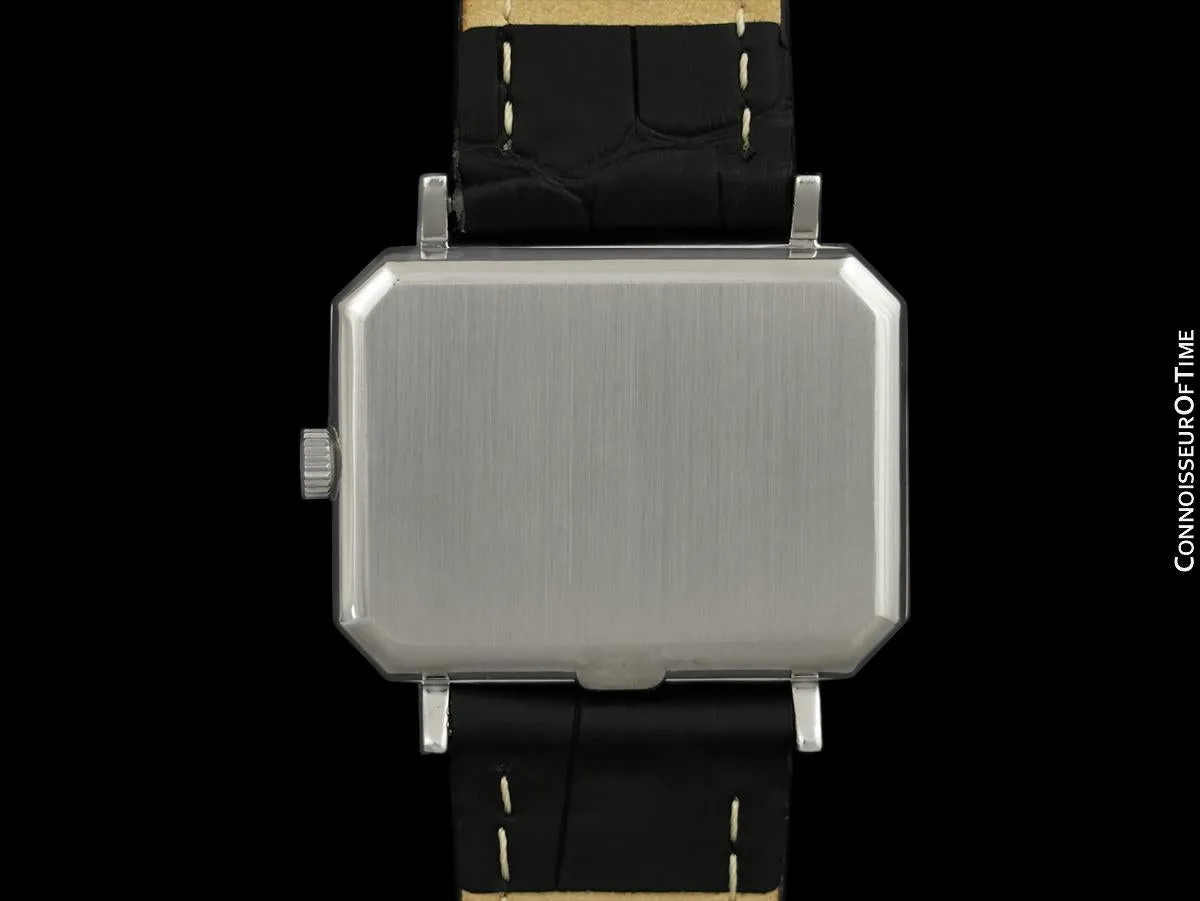 1973 Omega De Ville Mens Midsize "Emerald" Modern Watch By Andrew Grima - Stainless Steel