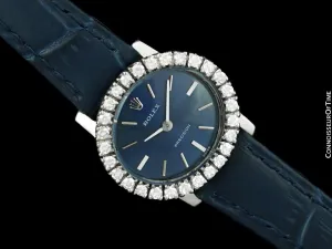 1973 Rolex Ladies Vintage Dress Bracelet Watch - Stainless Steel & Diamonds