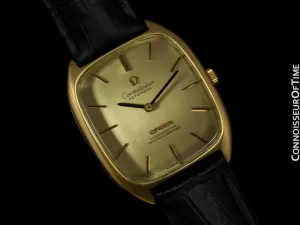 1974 Omega Constellation Chronometer Vintage Mens Watch - 18K Gold Plated & Stainless Steel