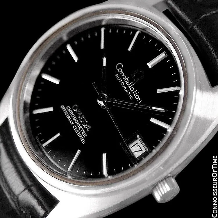 1974 Omega Constellation "C" Chronometer Vintage Mens Calendar Date Watch - Stainless Steel