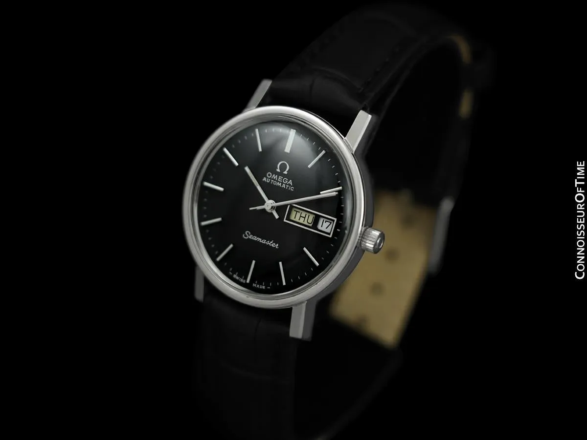 1976 Omega Seamaster Mens Watch, Automatic, Quick-Set Day & Date - Stainless Steel