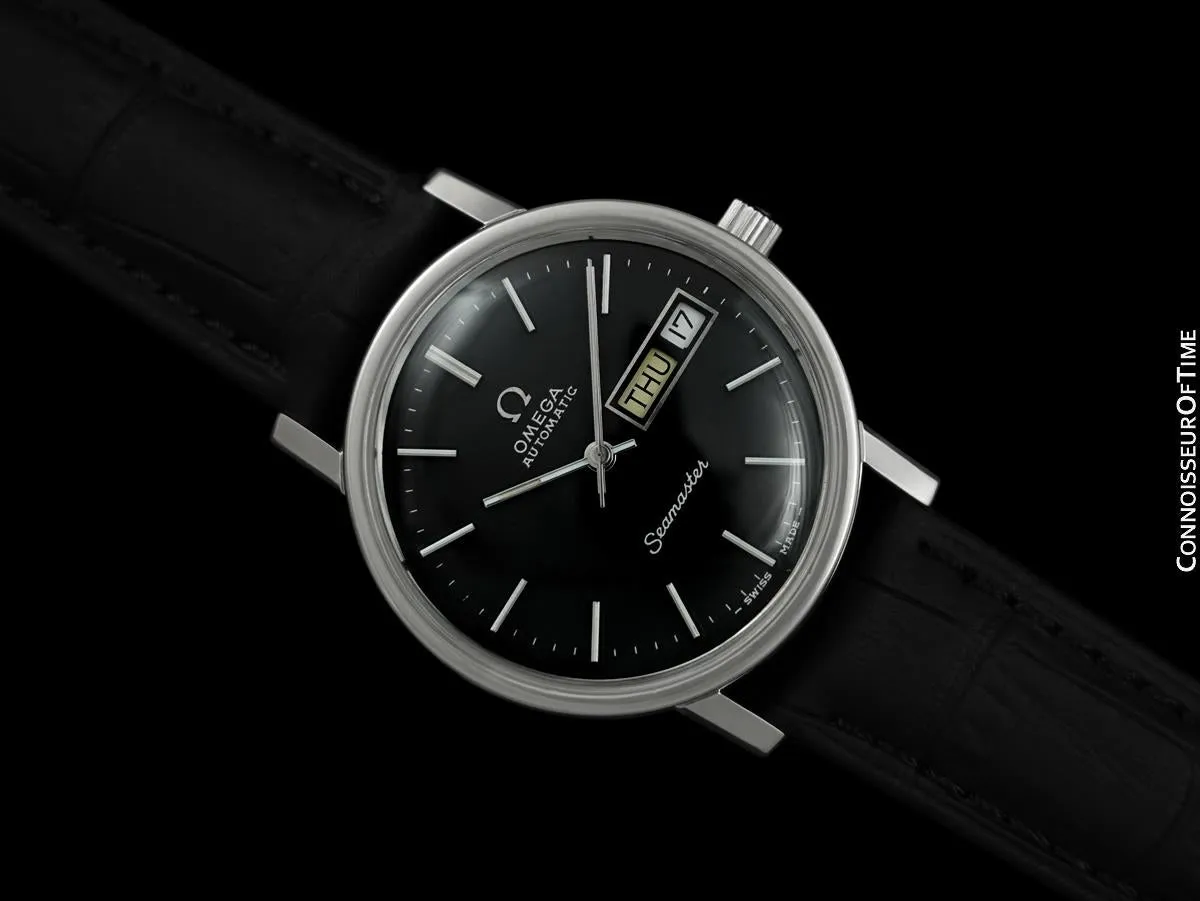 1976 Omega Seamaster Mens Watch, Automatic, Quick-Set Day & Date - Stainless Steel