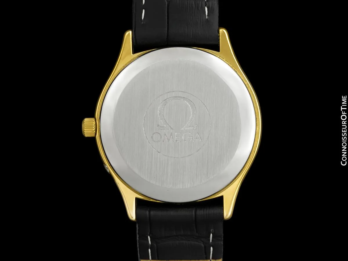 1978 Omega Seamaster Classic Vintage Mens Day Date Quartz Watch - 18K Gold Plated & Stainless Steel