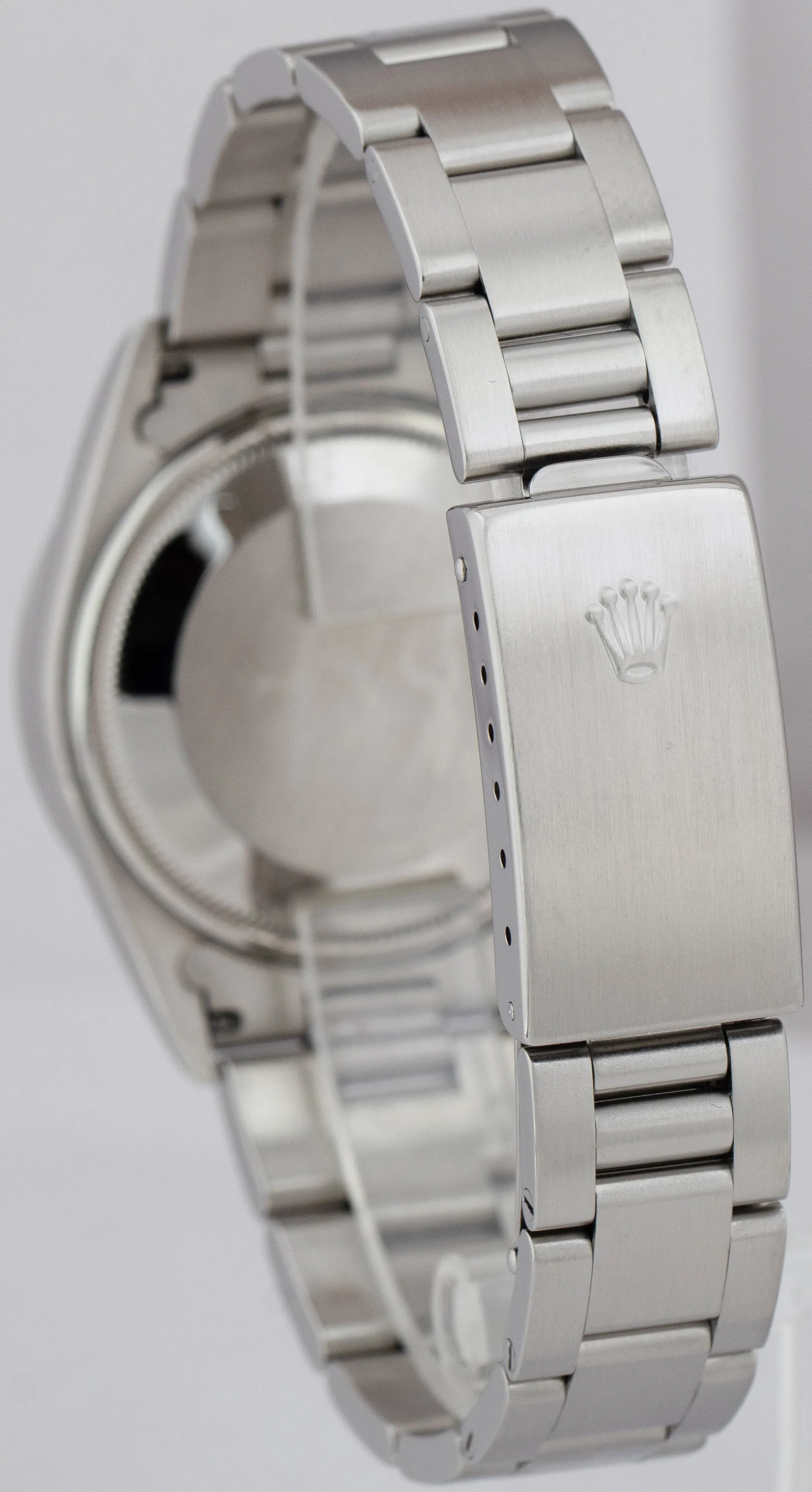2000 Rolex Oyster Perpetual Air-King Black 14010 Stainless NO-HOLES 34mm Watch