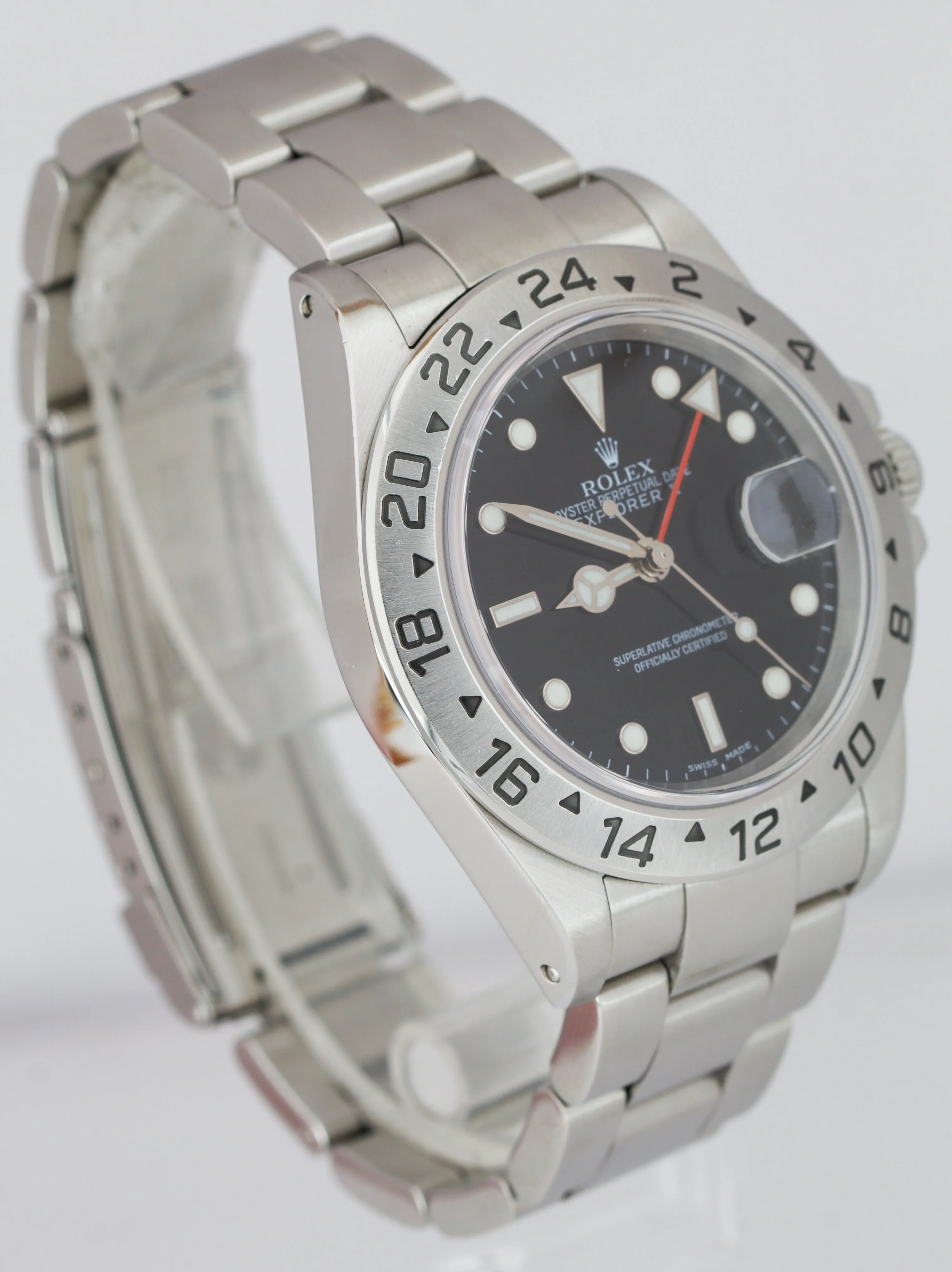 2003 Rolex Explorer II Black SEL 40mm GMT Watch 16570 JAPANESE PAPERS FULL SET