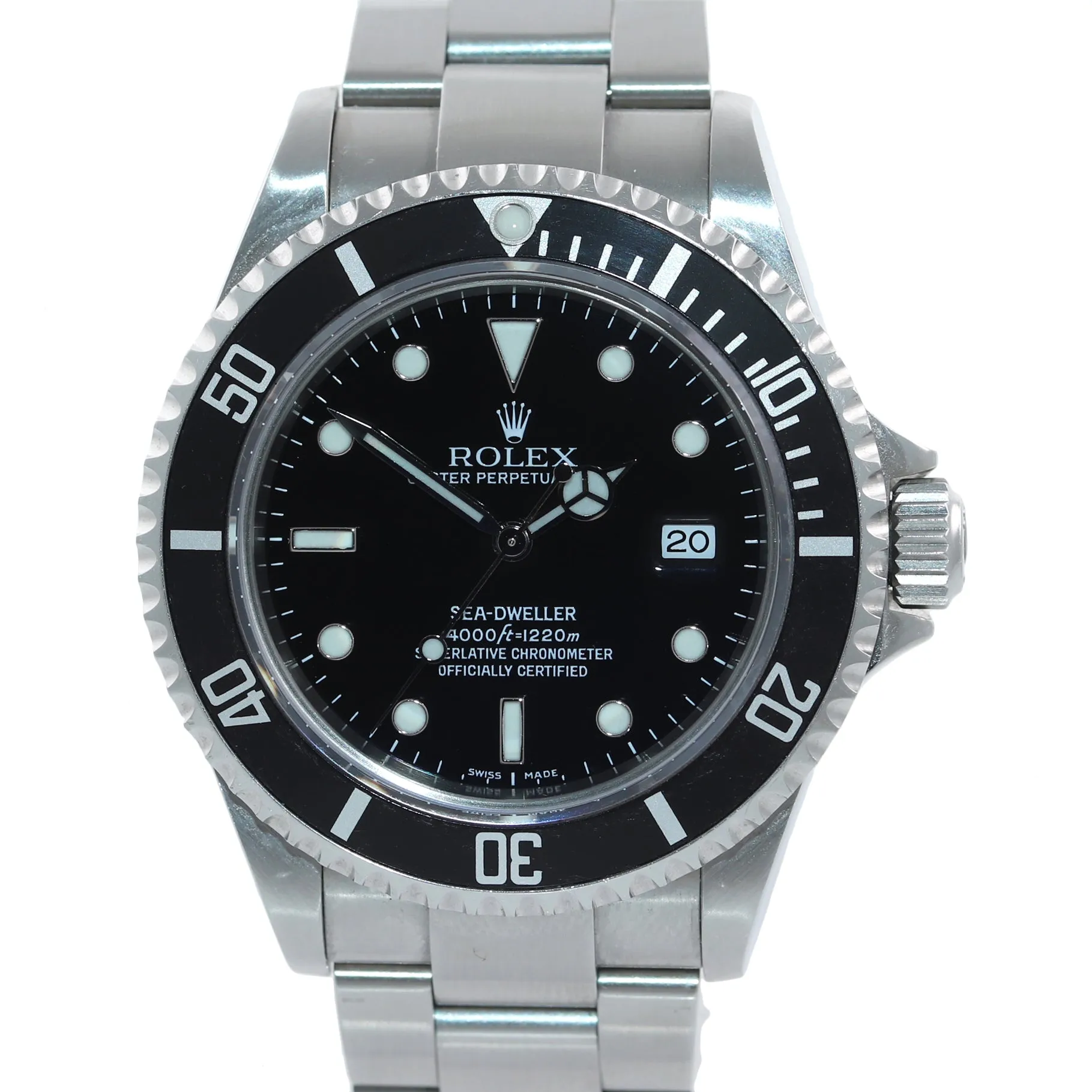 2005 MINT Rolex Sea-Dweller Steel 16600 Black Dial Date 40mm Watch Box