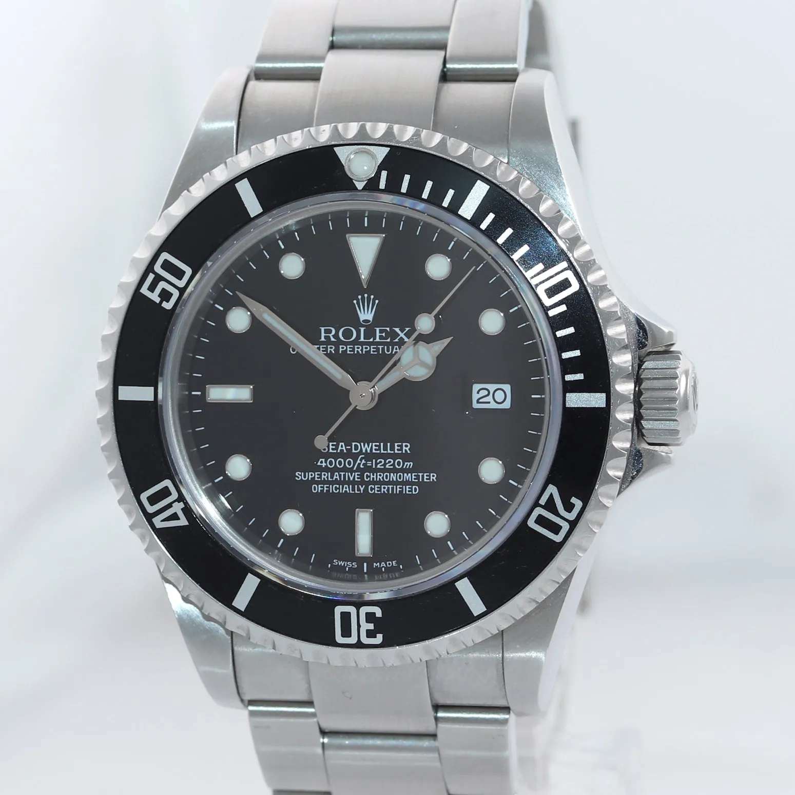 2005 MINT Rolex Sea-Dweller Steel 16600 Black Dial Date 40mm Watch Box