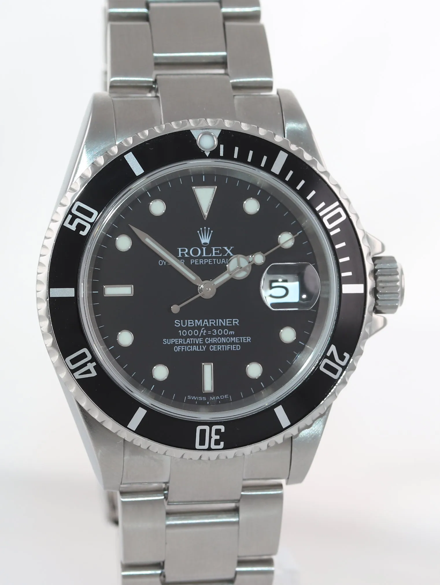 2007 MINT PAPERS MINT Rolex Submariner Date 16610 Steel 40mm Watch Box