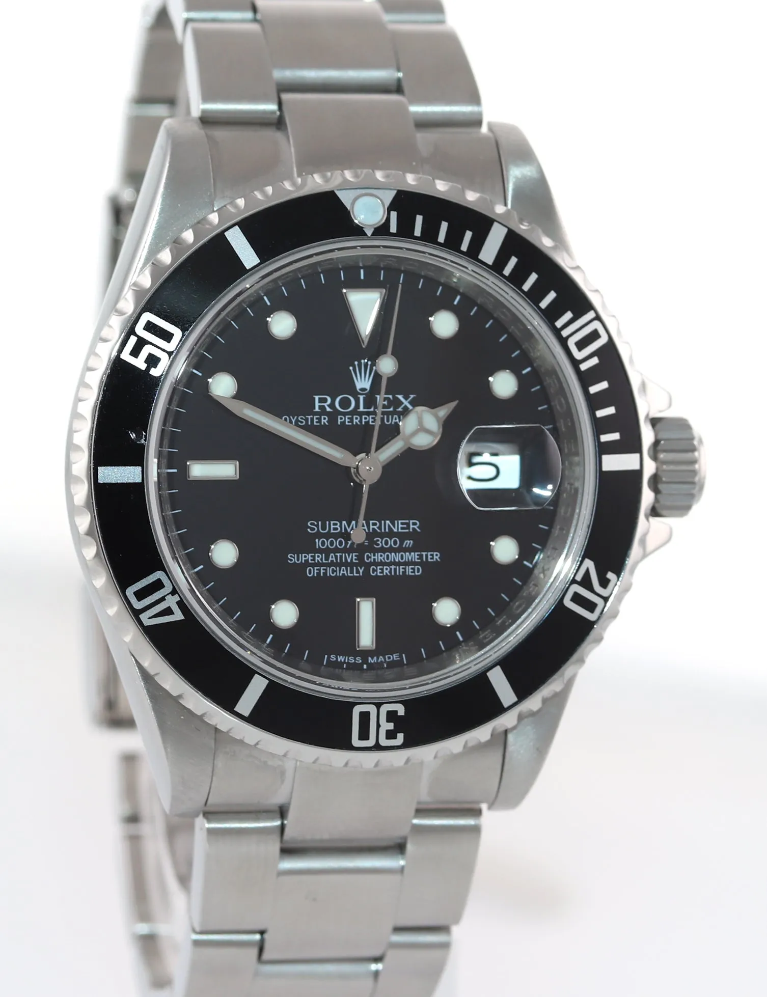 2010 ENGRAVED REHAUT Rolex Submariner Date 16610 Steel 40mm Watch Box