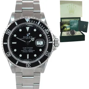 2010 ENGRAVED REHAUT Rolex Submariner Date 16610 Steel 40mm Watch Box