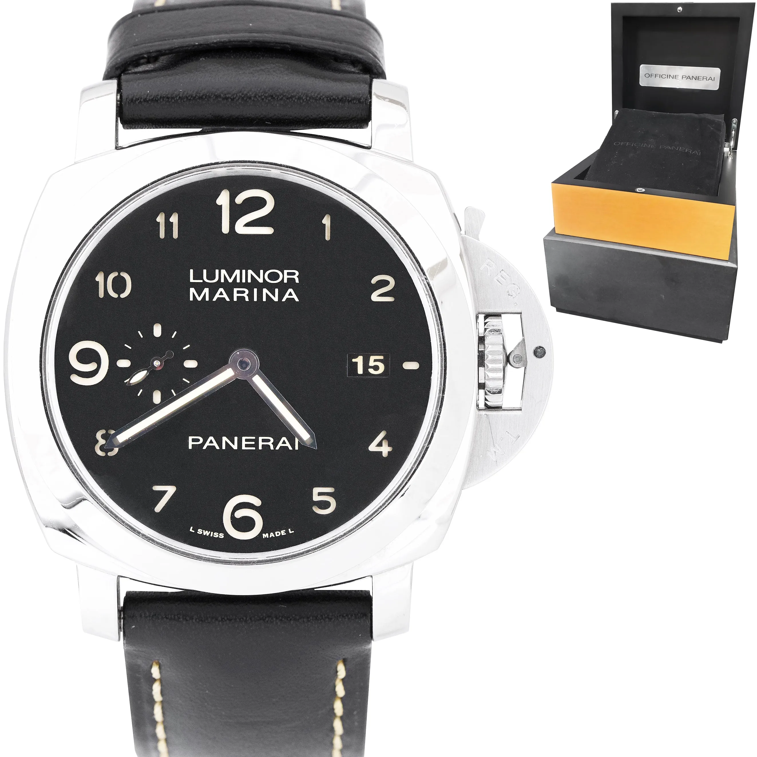 2010 Panerai PAM00359 Luminor 1950 3-Day Dirty Dial Automatic PAM 359 44mm Watch