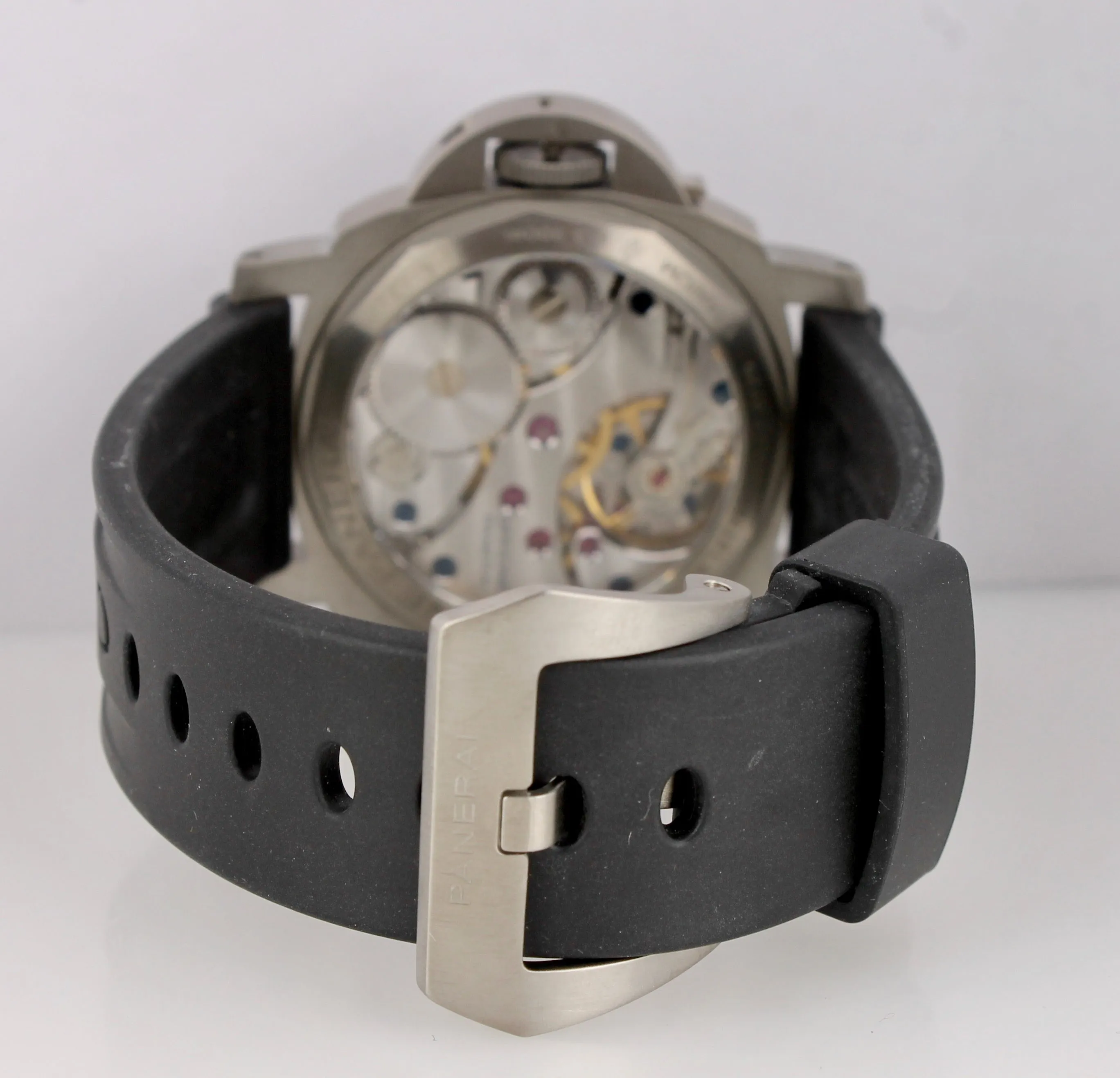 2012 Panerai PAM 177 44mm Luminor Marina Titanium Manual Rubber Watch PAM00177