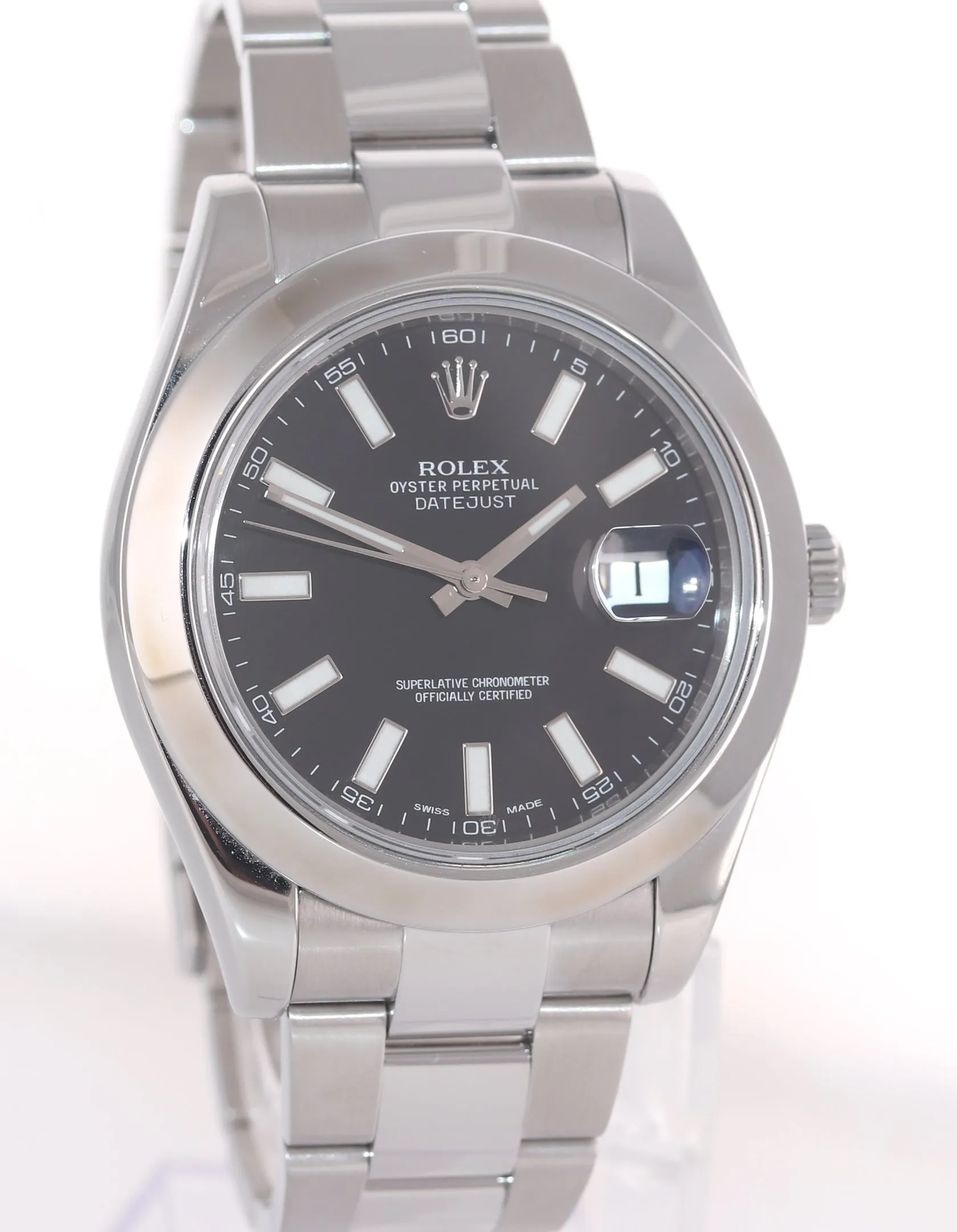 2015-2016 Rolex DateJust II 116300 Black Stick Stainless Steel 41mm Watch Box