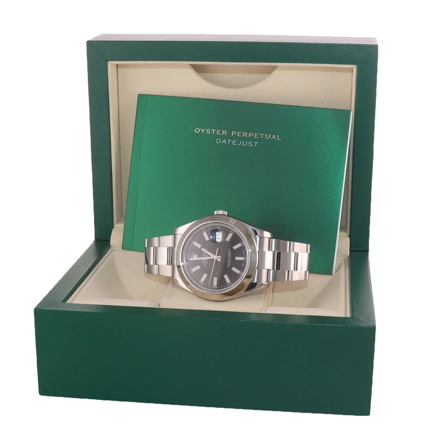 2015-2016 Rolex DateJust II 116300 Black Stick Stainless Steel 41mm Watch Box