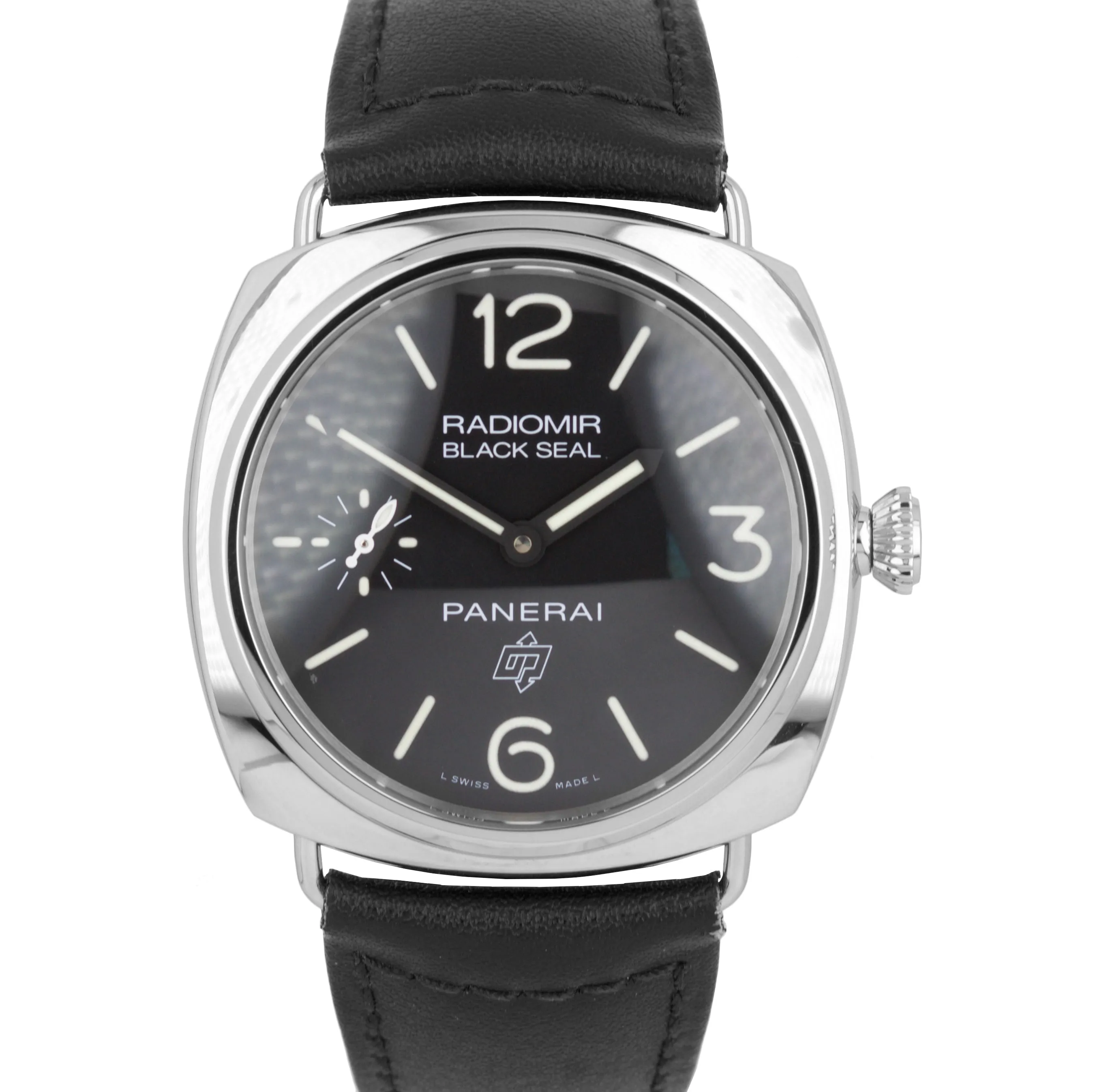 2016 MINT Panerai Radiomir Black Seal Logo PAM 380 Manual 45mm Watch PAM00380