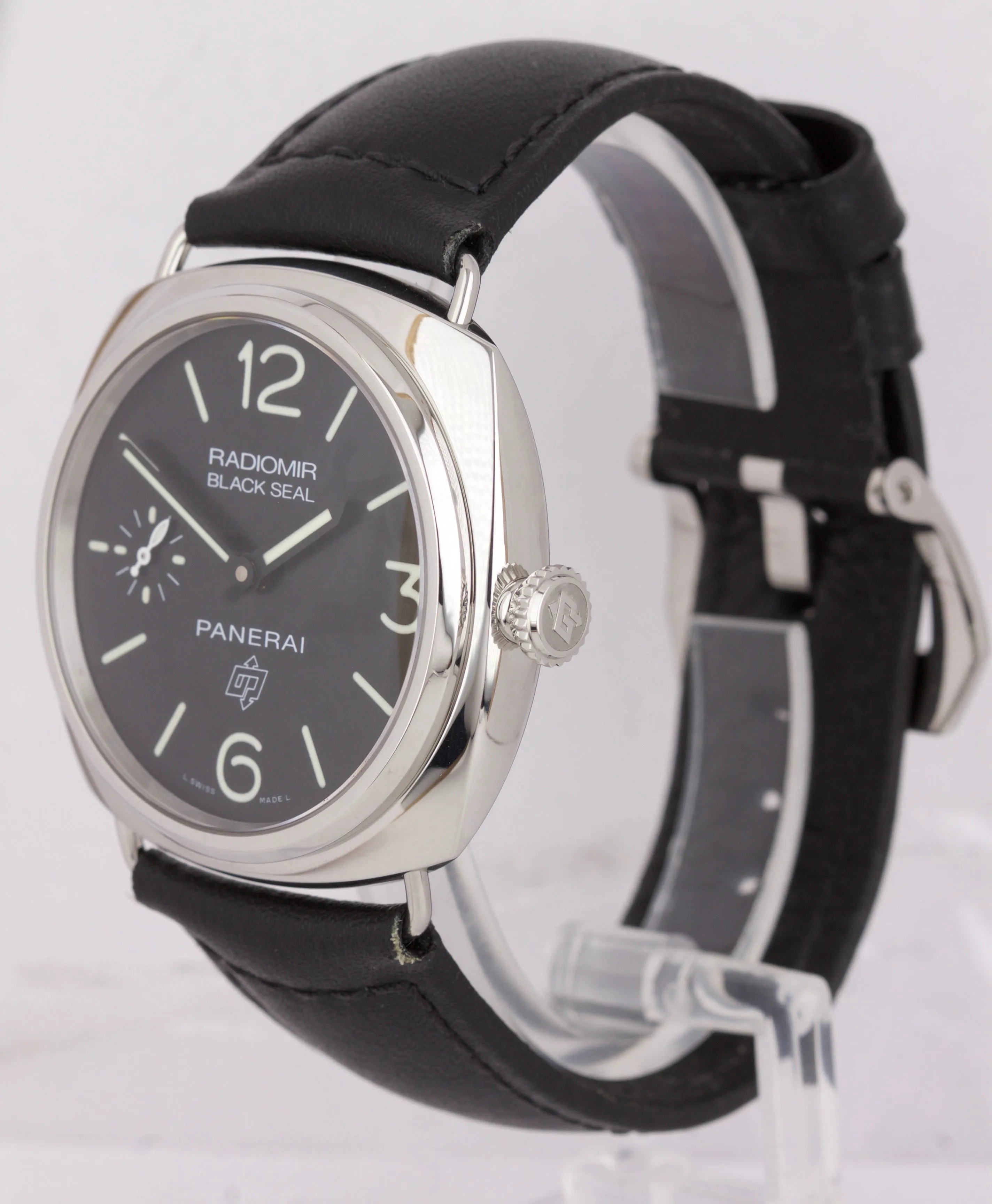 2016 MINT Panerai Radiomir Black Seal Logo PAM 380 Manual 45mm Watch PAM00380