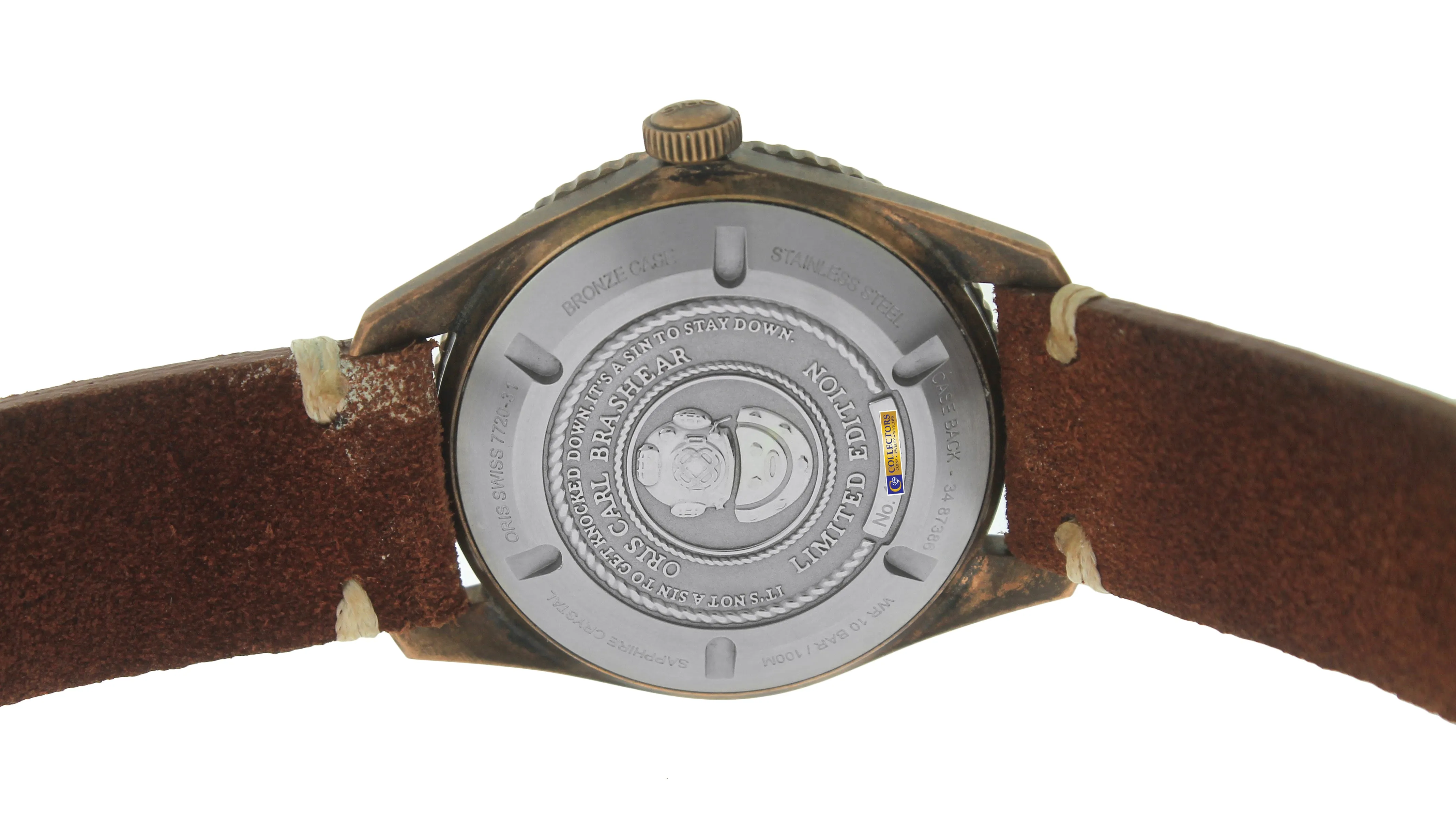 2016 Oris Carl Brashear Limited Edition 42mm Bronze Dive Watch 01 733 7720 3185