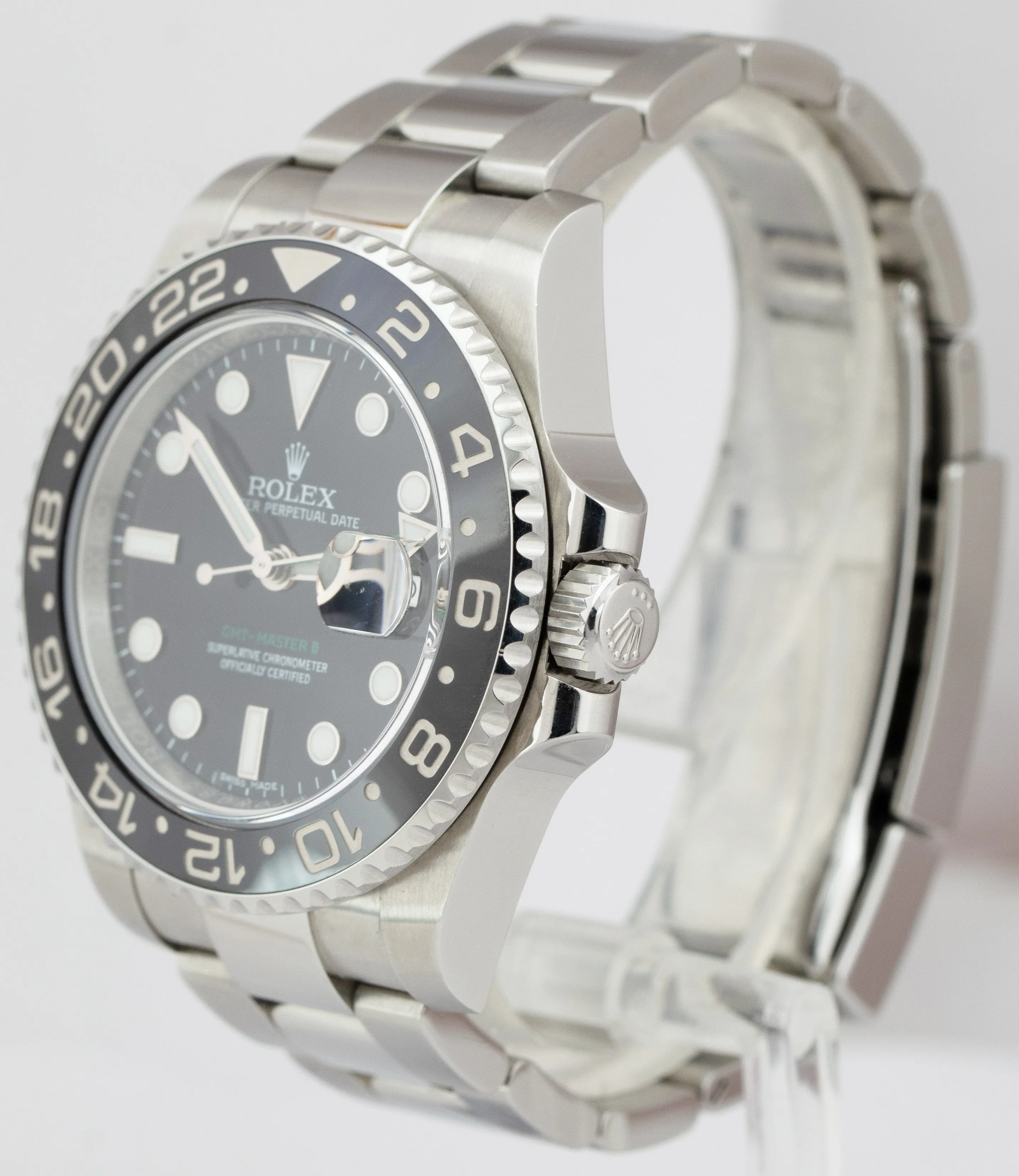 2016 Rolex GMT-Master II Black 40mm Ceramic Stainless Steel Watch 116710 B P