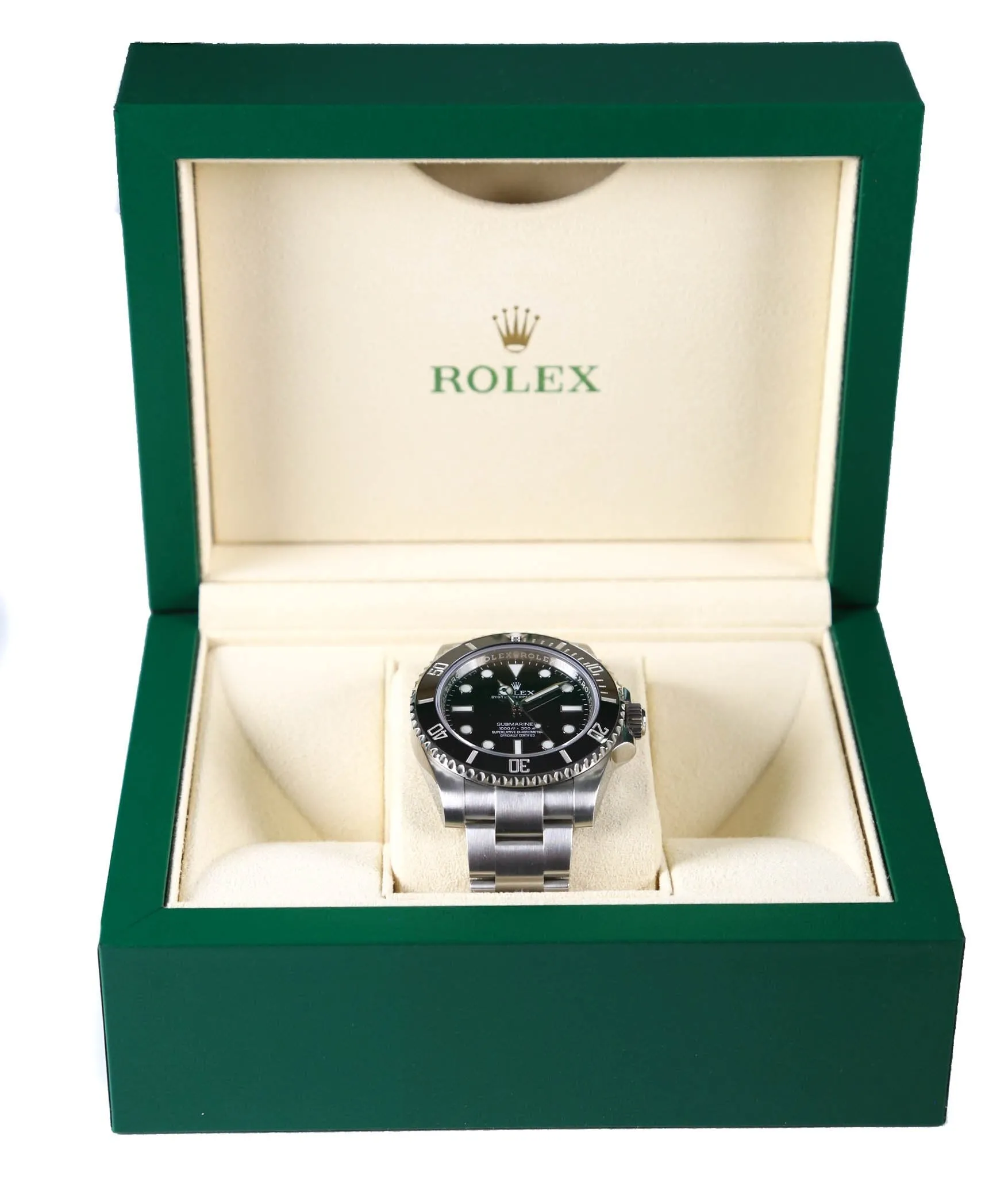 2018 PAPERS MINT Rolex Submariner No-Date 114060 Steel Black Ceramic Watch Box