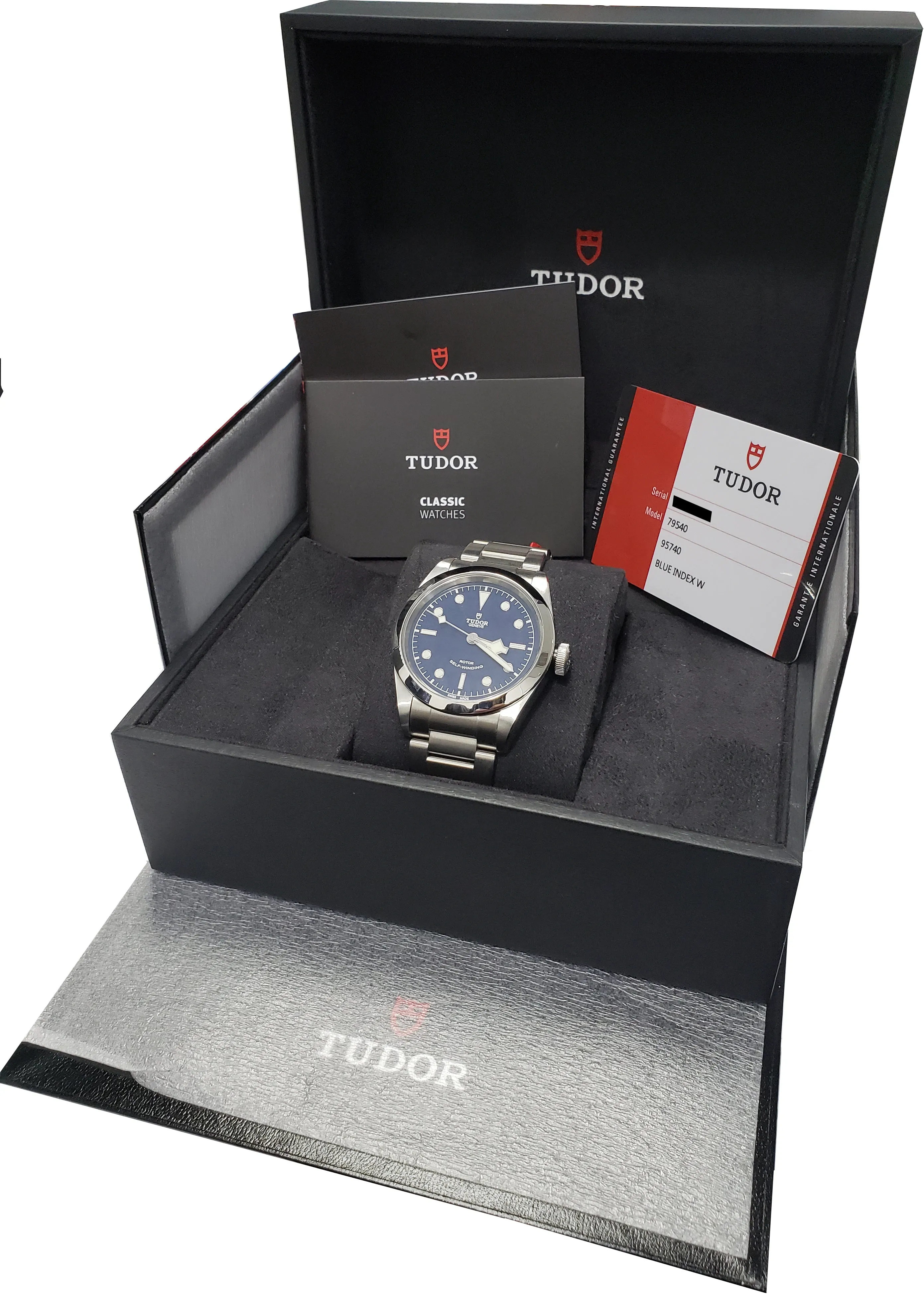 2019 Men's Tudor Black Bay Heritage Blue 79540 Automatic Stainless 41mm Watch
