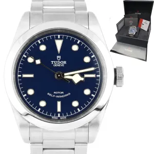 2019 Men's Tudor Black Bay Heritage Blue 79540 Automatic Stainless 41mm Watch