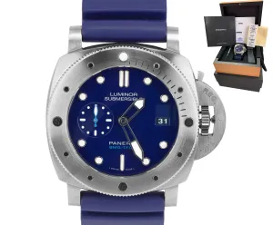 2019 MINT Panerai Luminor Submersible Blue BMG-Tech PAM 692 47mm PAM00692 Watch
