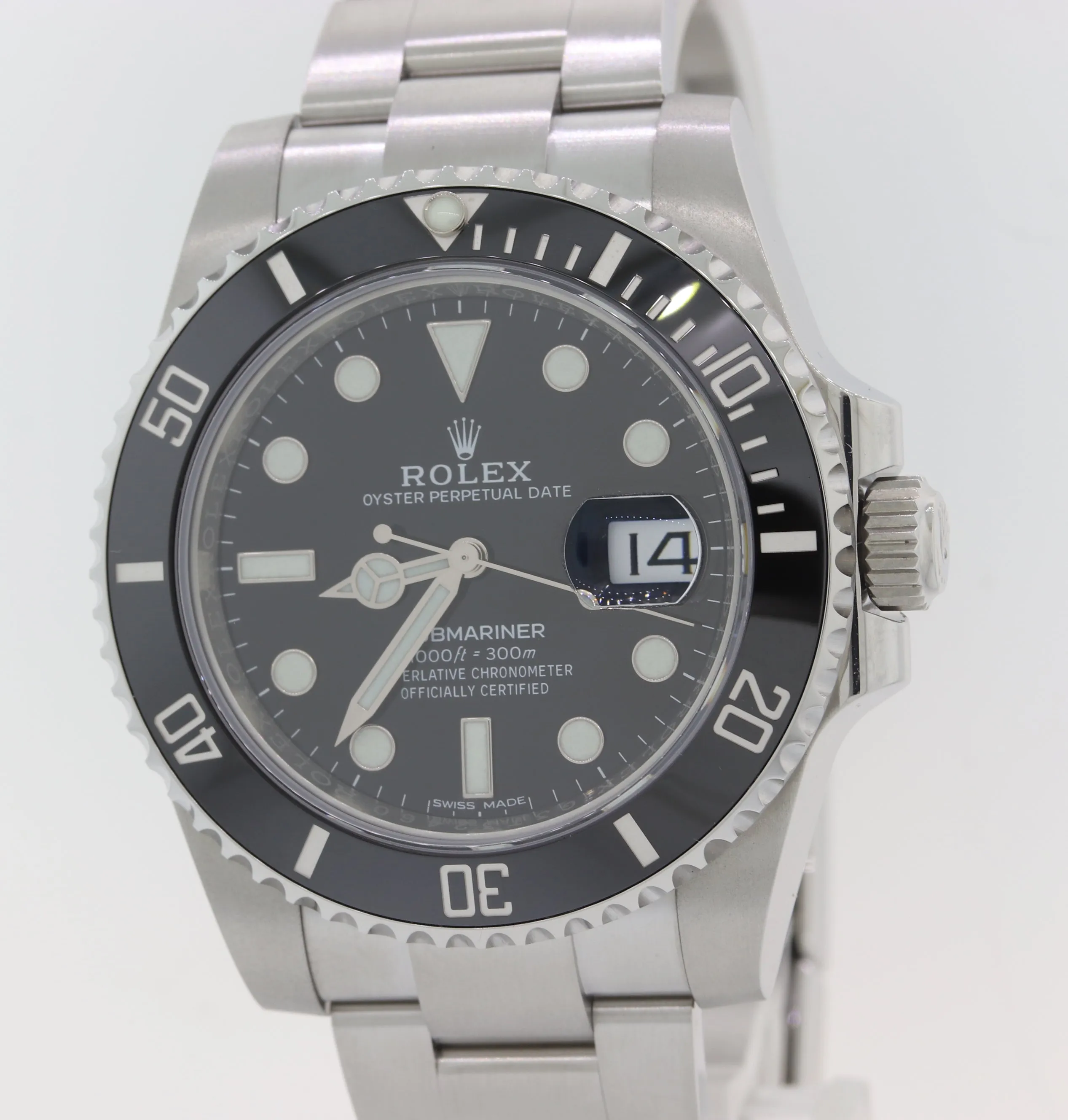 2019 MINT Rolex Submariner Date 116610 LN Steel 40mm Black Dive Ceramic Watch