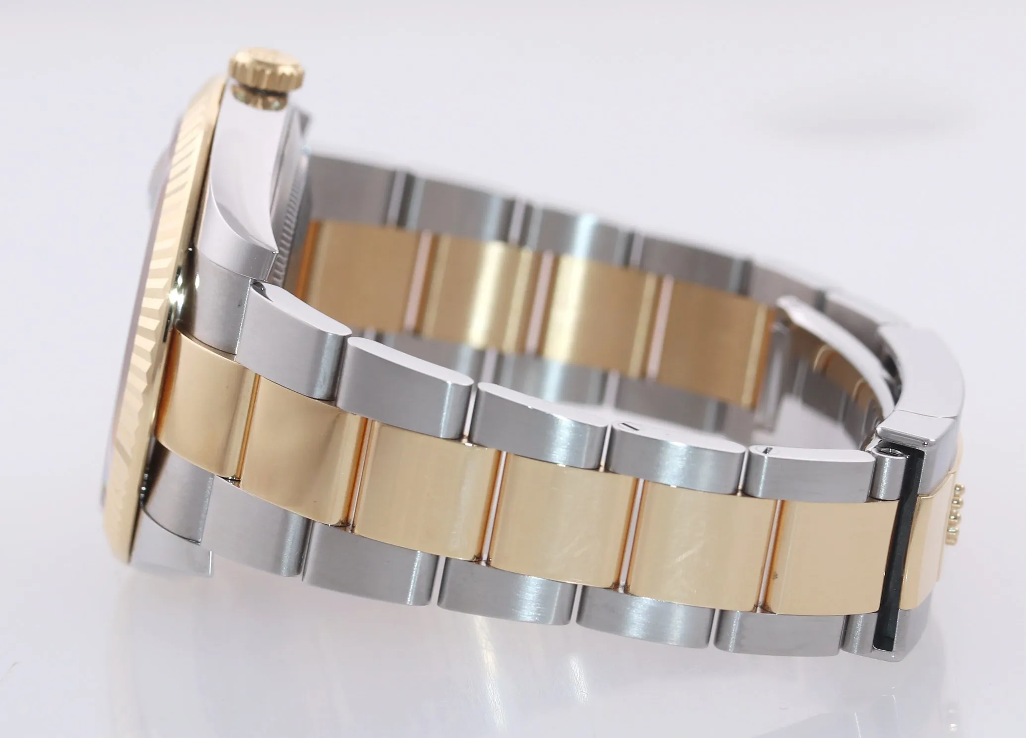 2019 PAPERS Rolex DateJust 41 126333 Two Tone Yellow Gold Wimbledon 41mm Watch