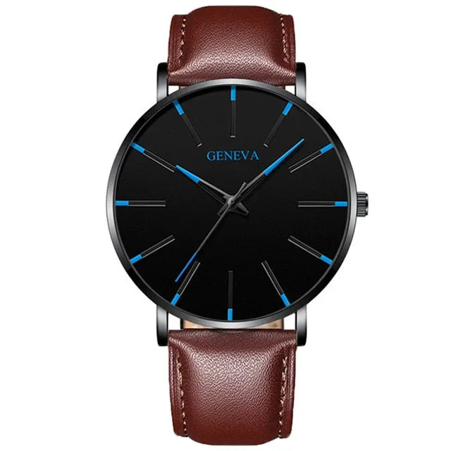 2020 Minimalist Men's Fashion Ultra Thin Watch