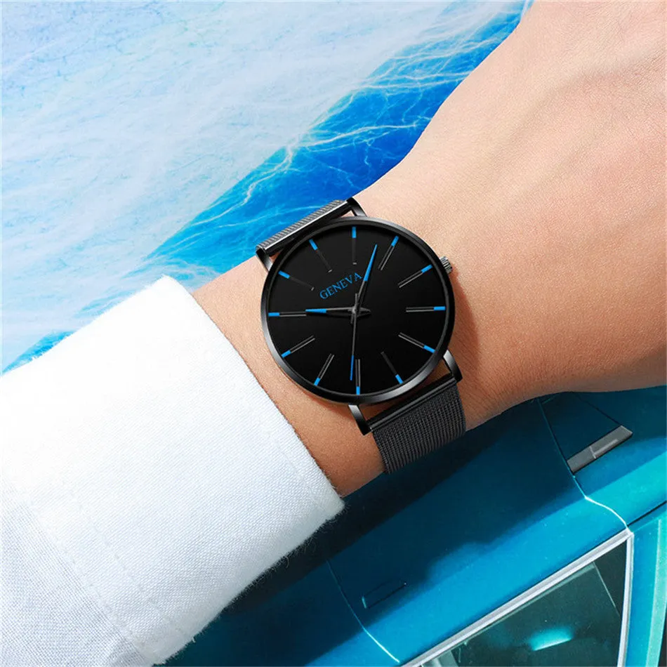 2020 Minimalist Men's Fashion Ultra Thin Watch