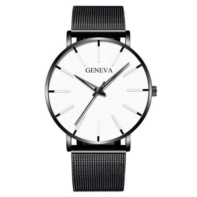 2020 Minimalist Men's Fashion Ultra Thin Watch