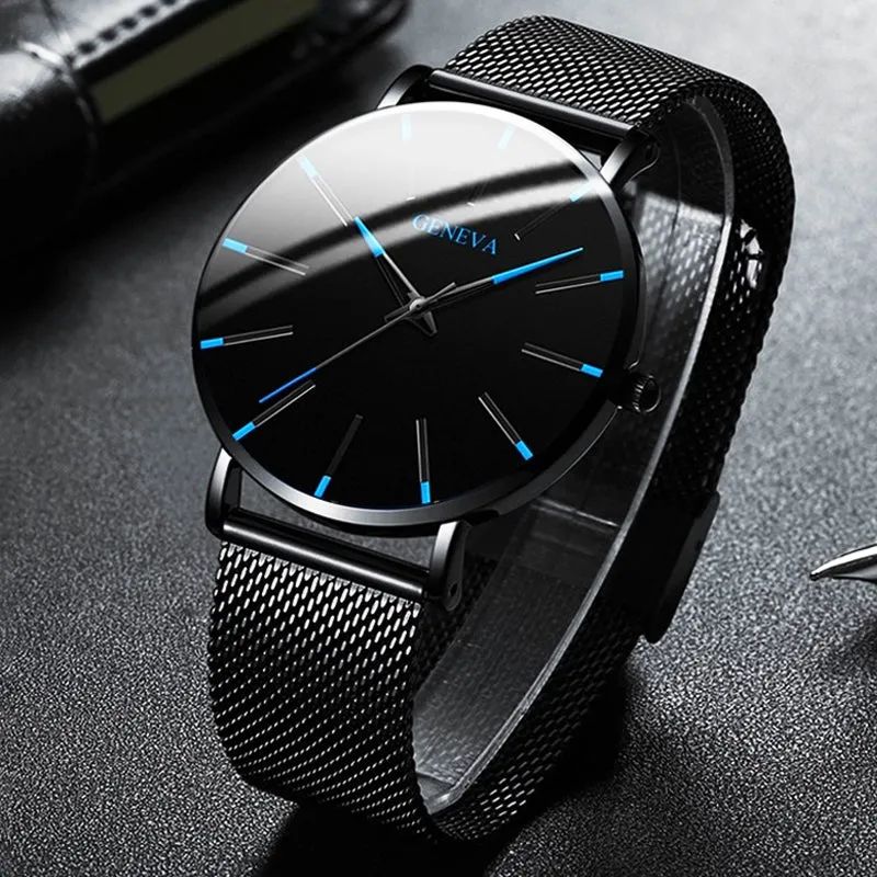 2020 Minimalist Men's Fashion Ultra Thin Watch