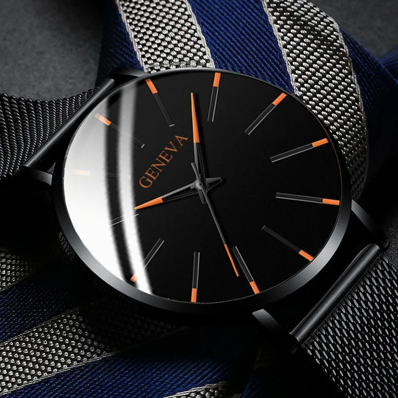 2020 Minimalist Men's Fashion Ultra Thin Watch