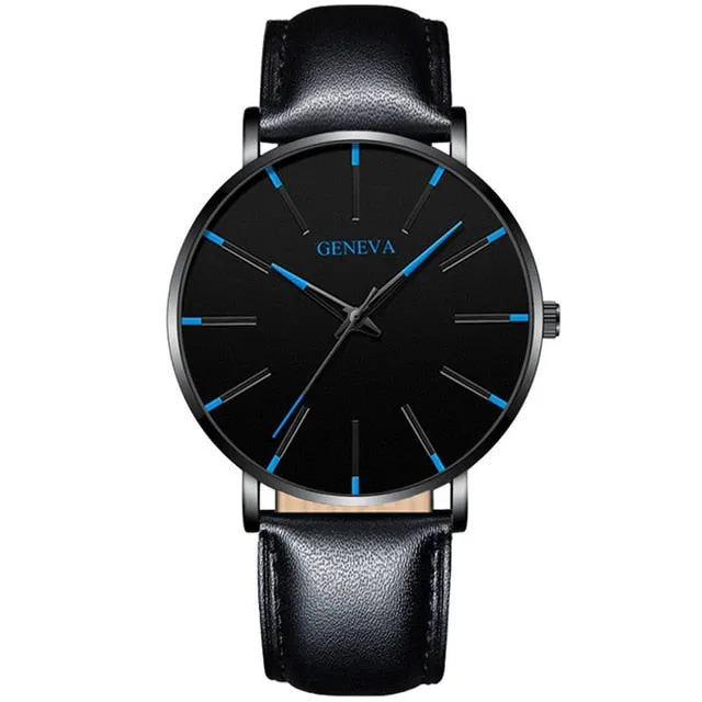 2020 Minimalist Men's Fashion Ultra Thin Watch