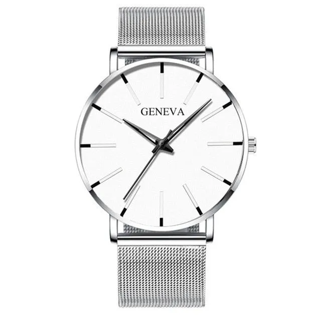 2020 Minimalist Men's Fashion Ultra Thin Watch