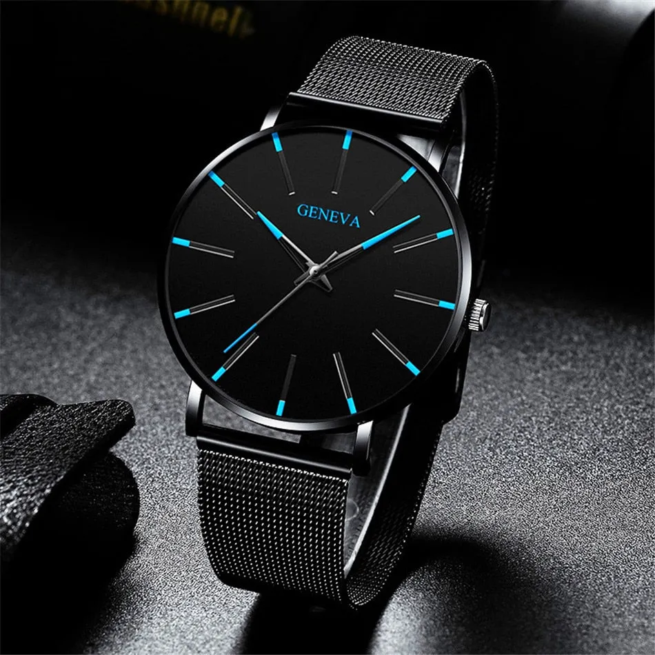 2020 Minimalist Men's Fashion Ultra Thin Watch