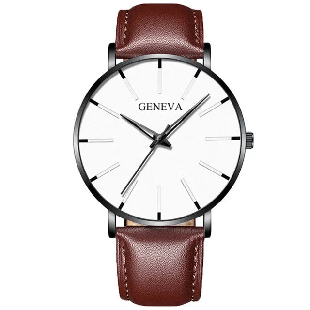 2020 Minimalist Men's Fashion Ultra Thin Watch