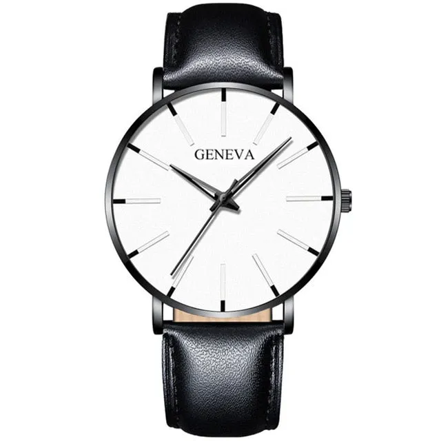 2020 Minimalist Men's Fashion Ultra Thin Watch