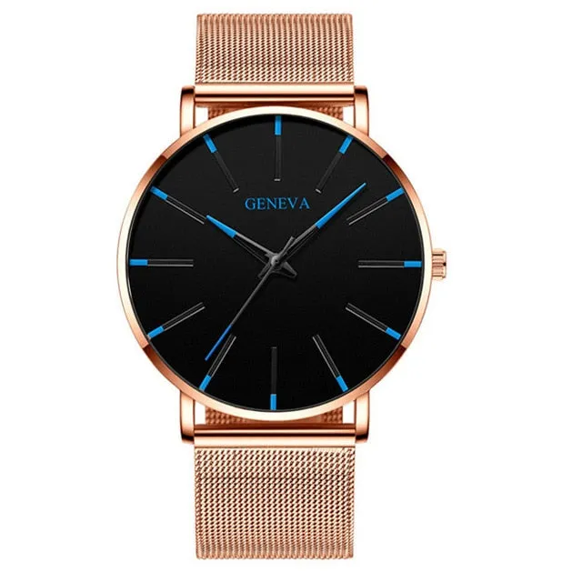 2020 Minimalist Men's Fashion Ultra Thin Watch