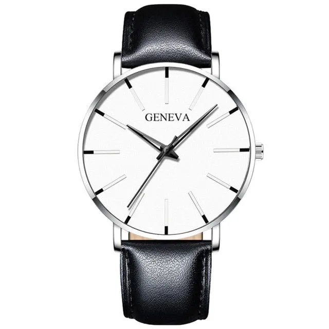 2020 Minimalist Men's Fashion Ultra Thin Watch