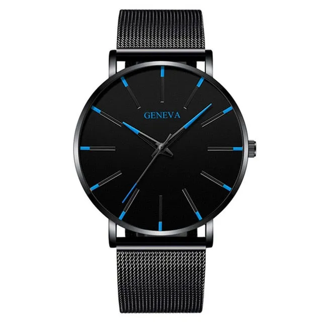 2020 Minimalist Men's Fashion Ultra Thin Watch