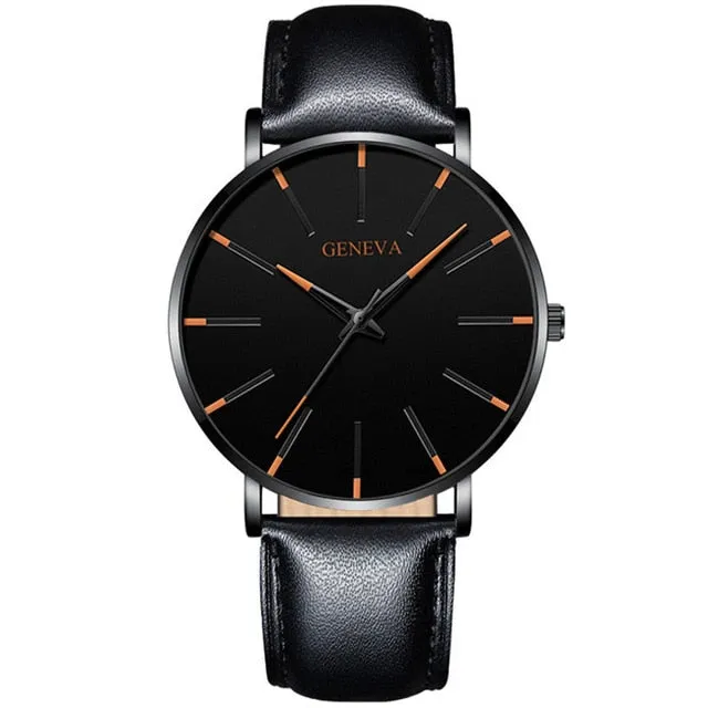 2020 Minimalist Men's Fashion Ultra Thin Watch