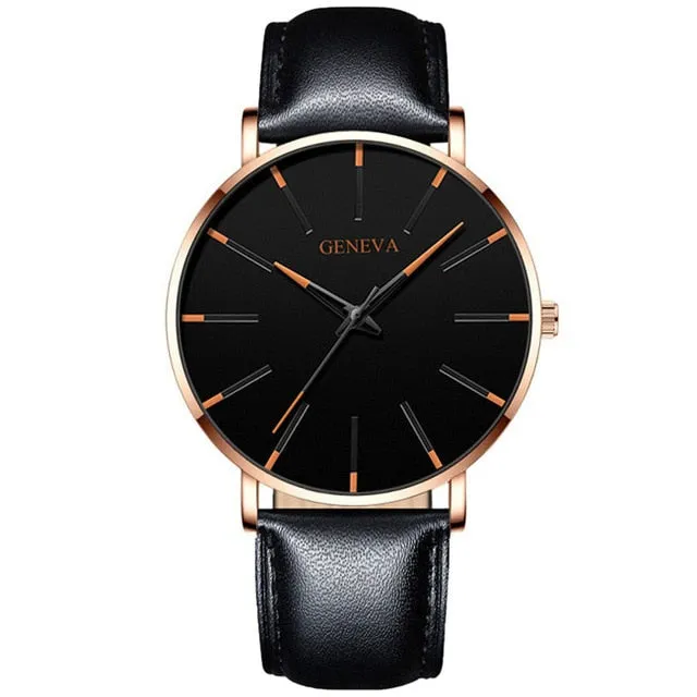 2020 Minimalist Men's Fashion Ultra Thin Watch