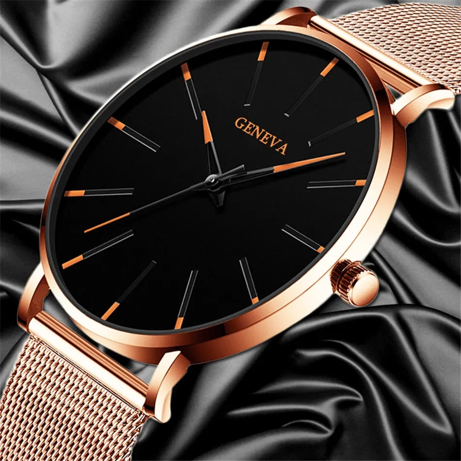 2020 Minimalist Men's Fashion Ultra Thin Watch