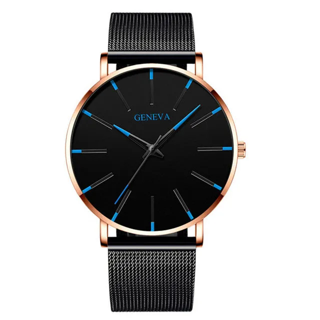 2020 Minimalist Men's Fashion Ultra Thin Watch